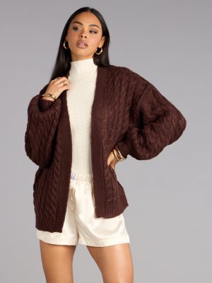 Wrap Me Up Cable Knit Cardigan