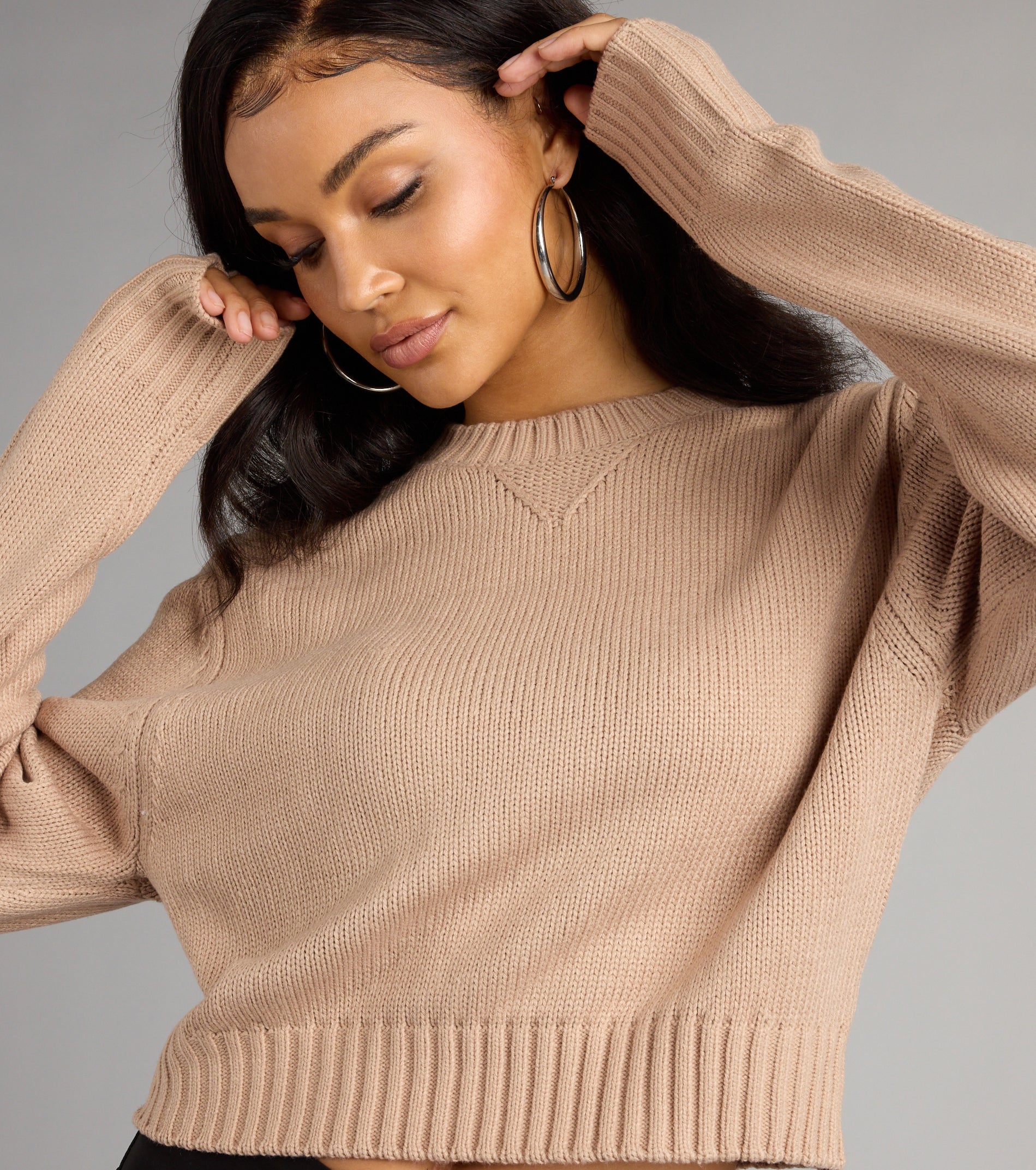 Cozy Agenda Crew Neck Knit Sweater - Image 4