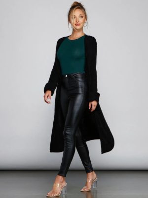 So Cozy Fuzzy Knit Cardigan