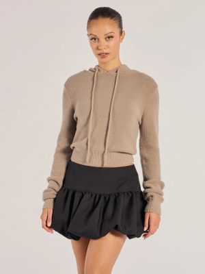 Stay Cozy Ribbed Knit Pullover Hoodie