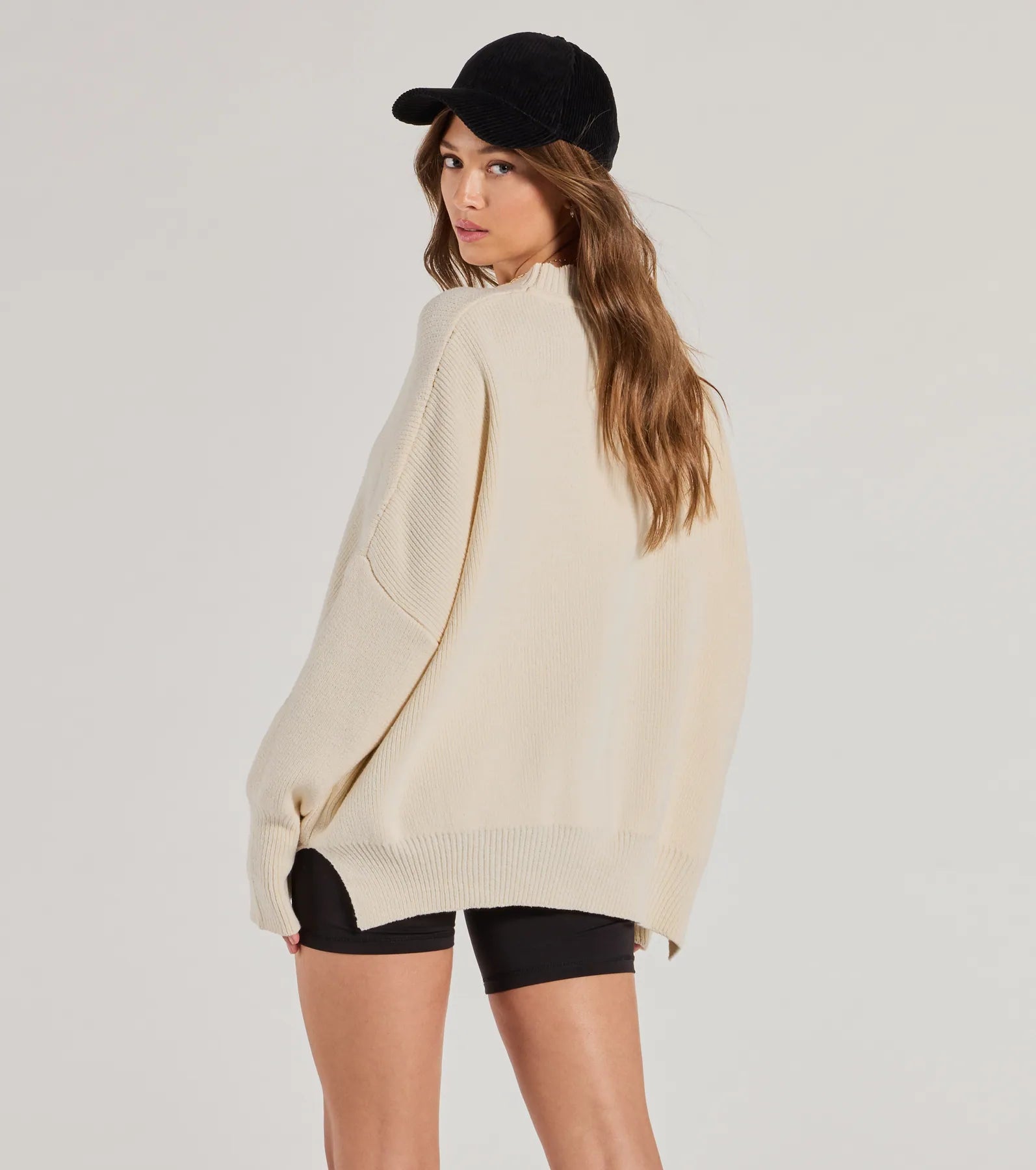 Cozy Style Ribbed Knit Oversized Sweater - Image 2