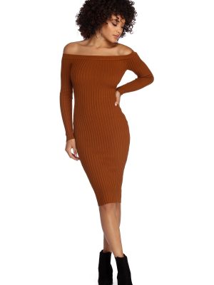 Spiced Up Knit Midi Dress