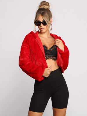 Faux-Ever Trendy Hooded Jacket