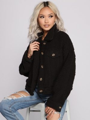 Oversized Faux Fur Teddy Jacket