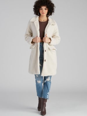 Cozy Season Long Sherpa Coat
