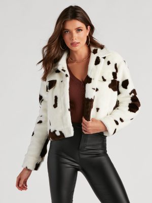 Ahead Of The Herd Cow Print Jacket