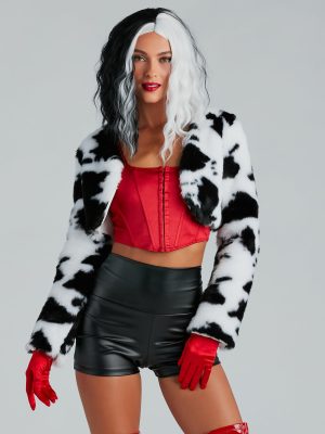 Major Diva Energy Cropped Faux Fur Jacket