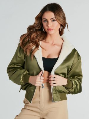 Like No Other Reversible Satin Bomber Jacket