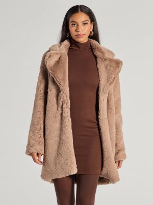 Luxe Layer Faux Fur Trench Coat