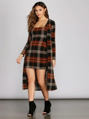 Precious In Plaid Duster