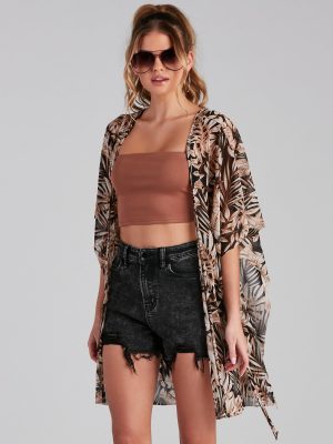 Ready For My Vacay Mesh Kimono