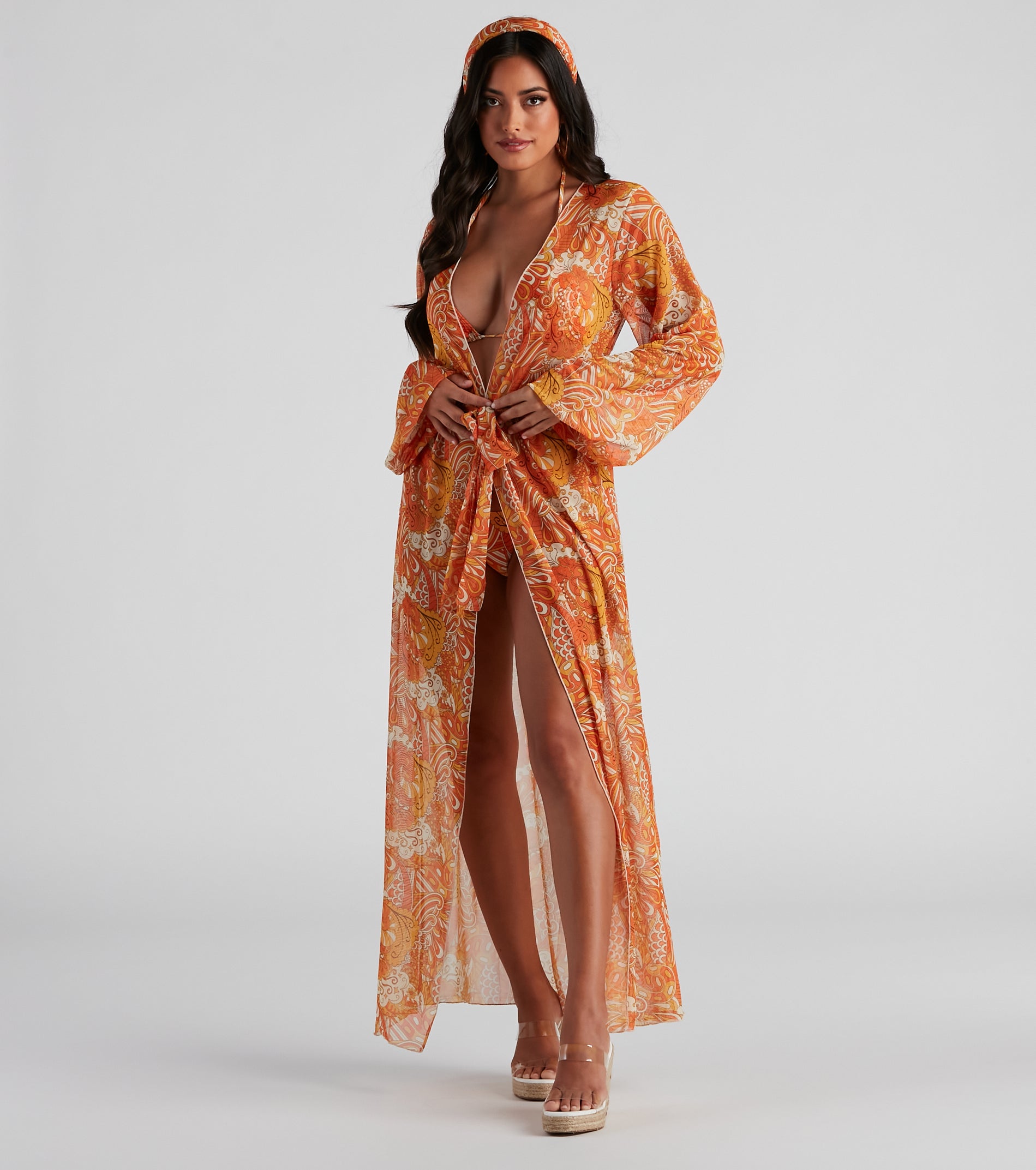 Retro Getaway Long Mesh Duster - Image 3