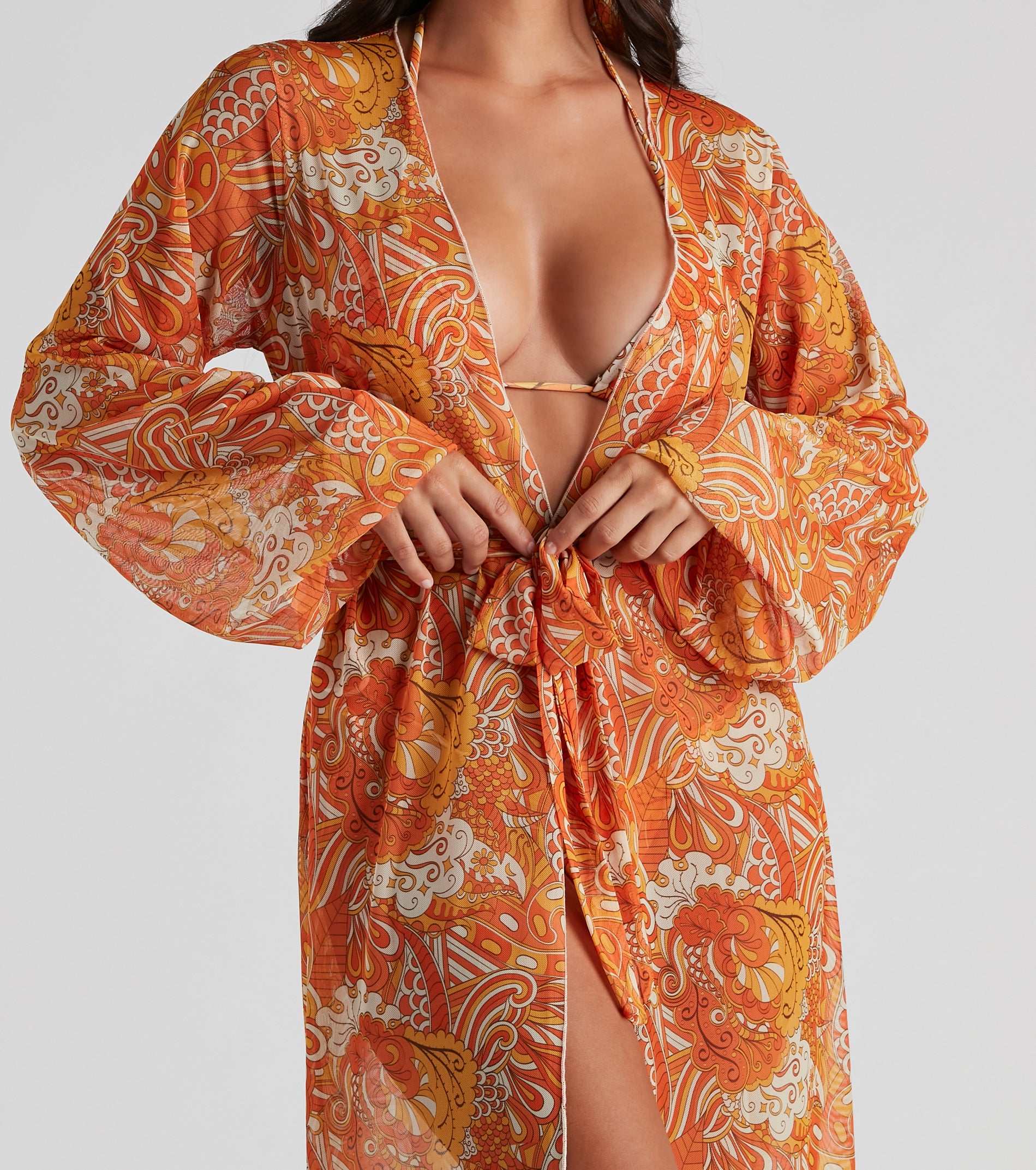 Retro Getaway Long Mesh Duster - Image 4