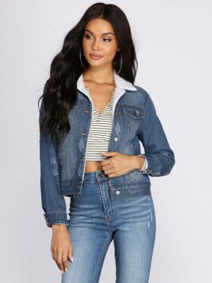 Fleece On Fleek Denim Jacket