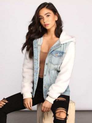 Cozy Casual Vibe Sherpa Denim Jacket