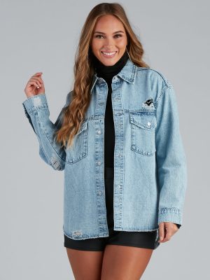 Total Mood Distressed Denim Jacket