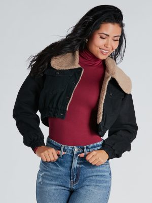 Layer On The Cozy Vibes Faux Sherpa Denim Jacket