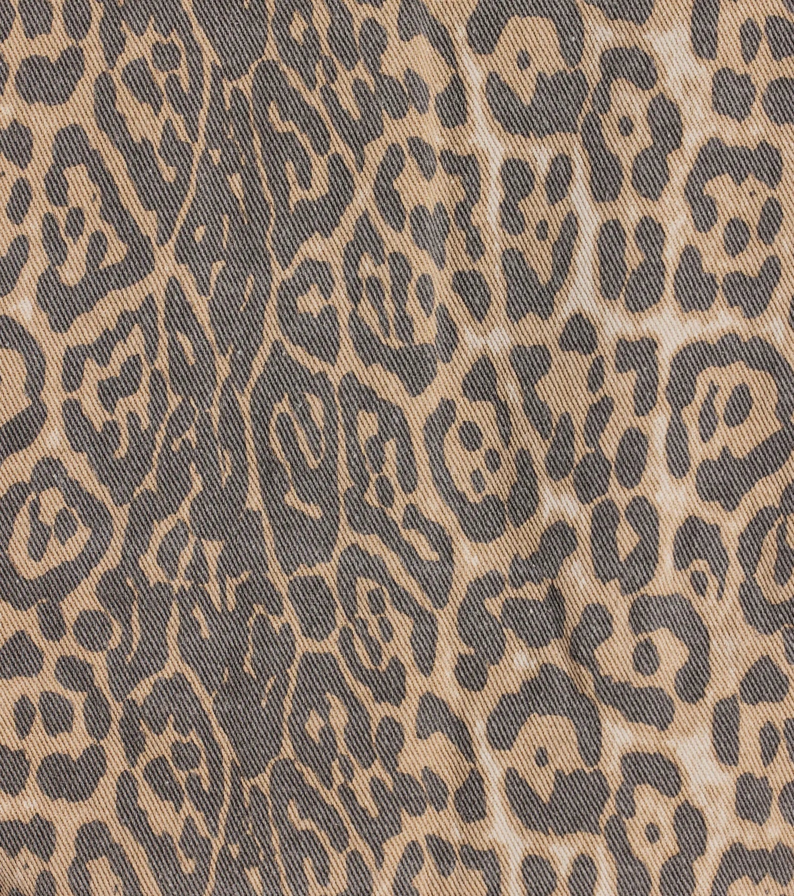 Level Up Leopard Print Denim Trucker Jacket - Image 4