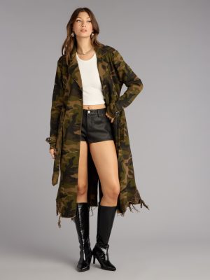 Street Command Camouflage Trench Coat
