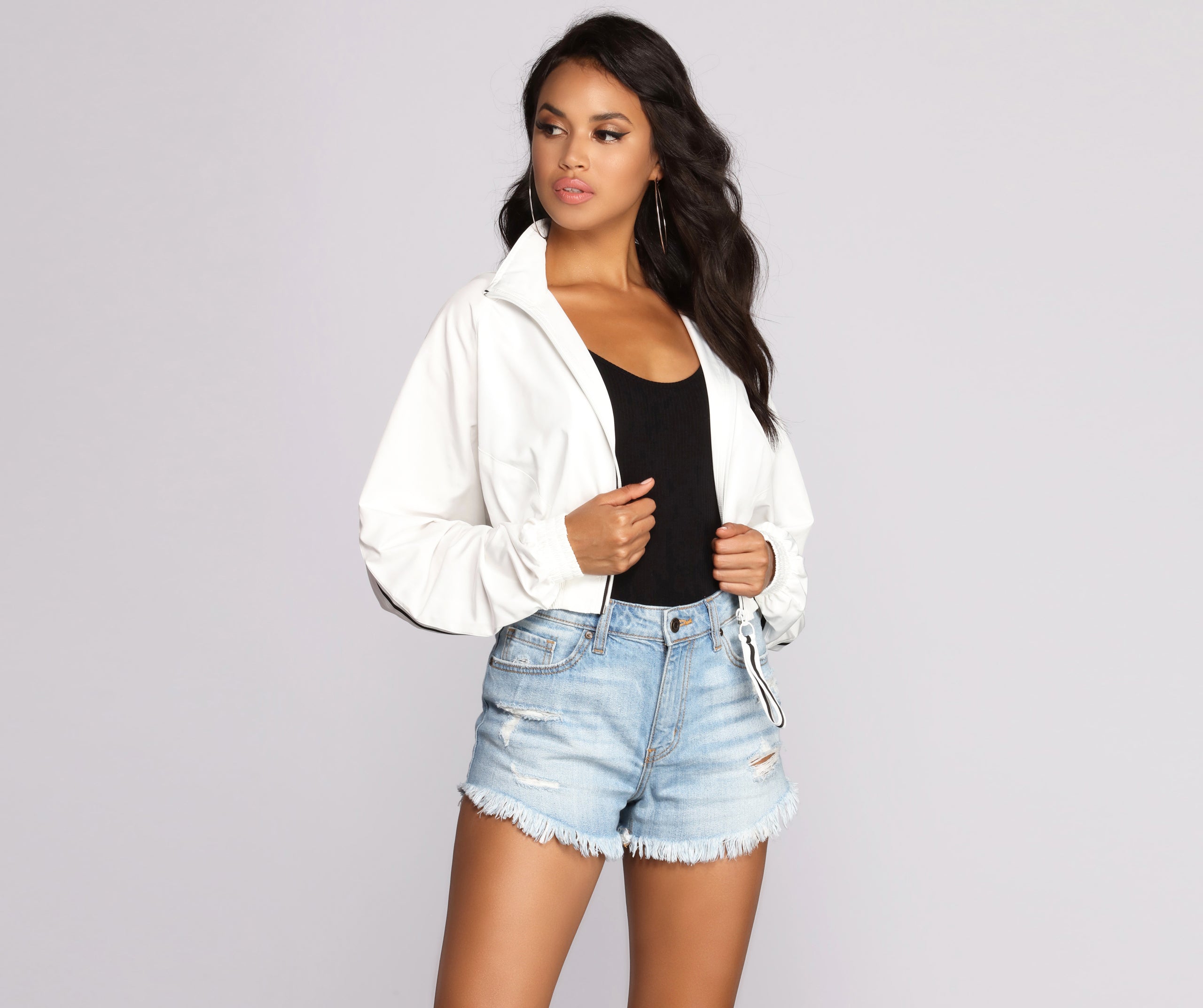 Stripe Game On Point Jacket