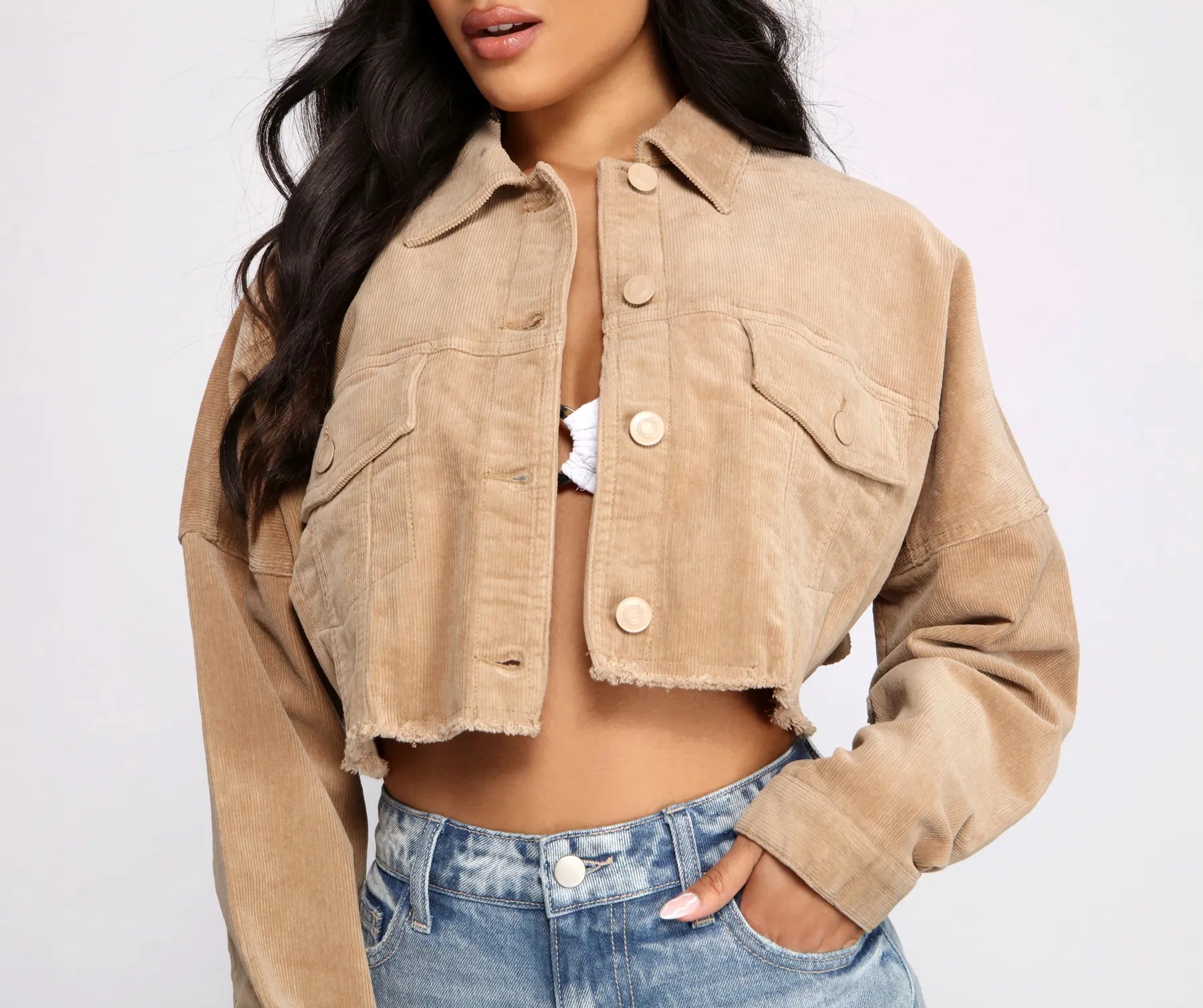 Buttoned Up Corduroy Jacket - Image 6