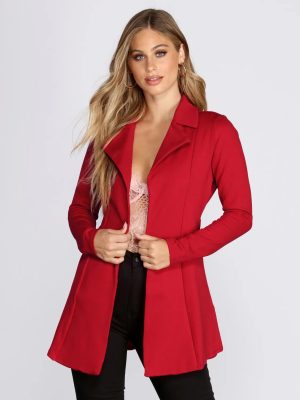 Amore Long Belted Trench Coat