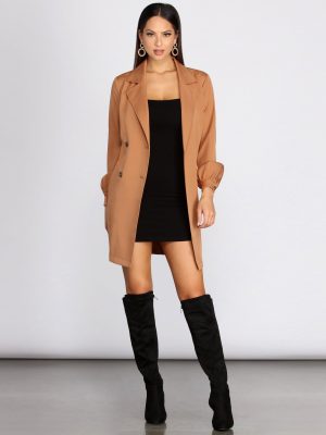 Classically Chic Belted Trench