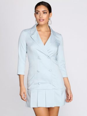 Back To Business Trench Dress