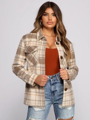 Cozy Plaid Oversized Shacket