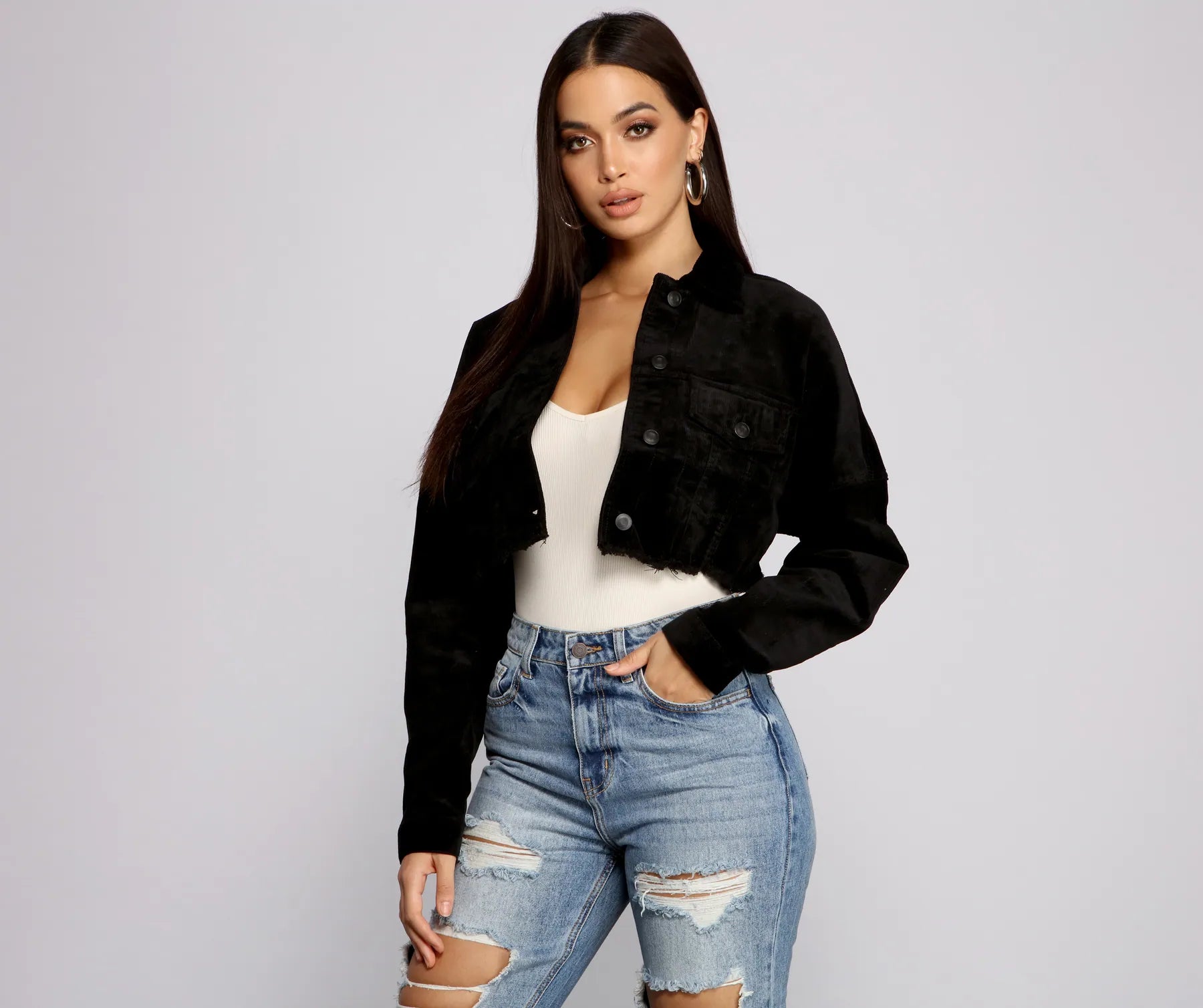 Buttoned Up Corduroy Jacket - Image 10