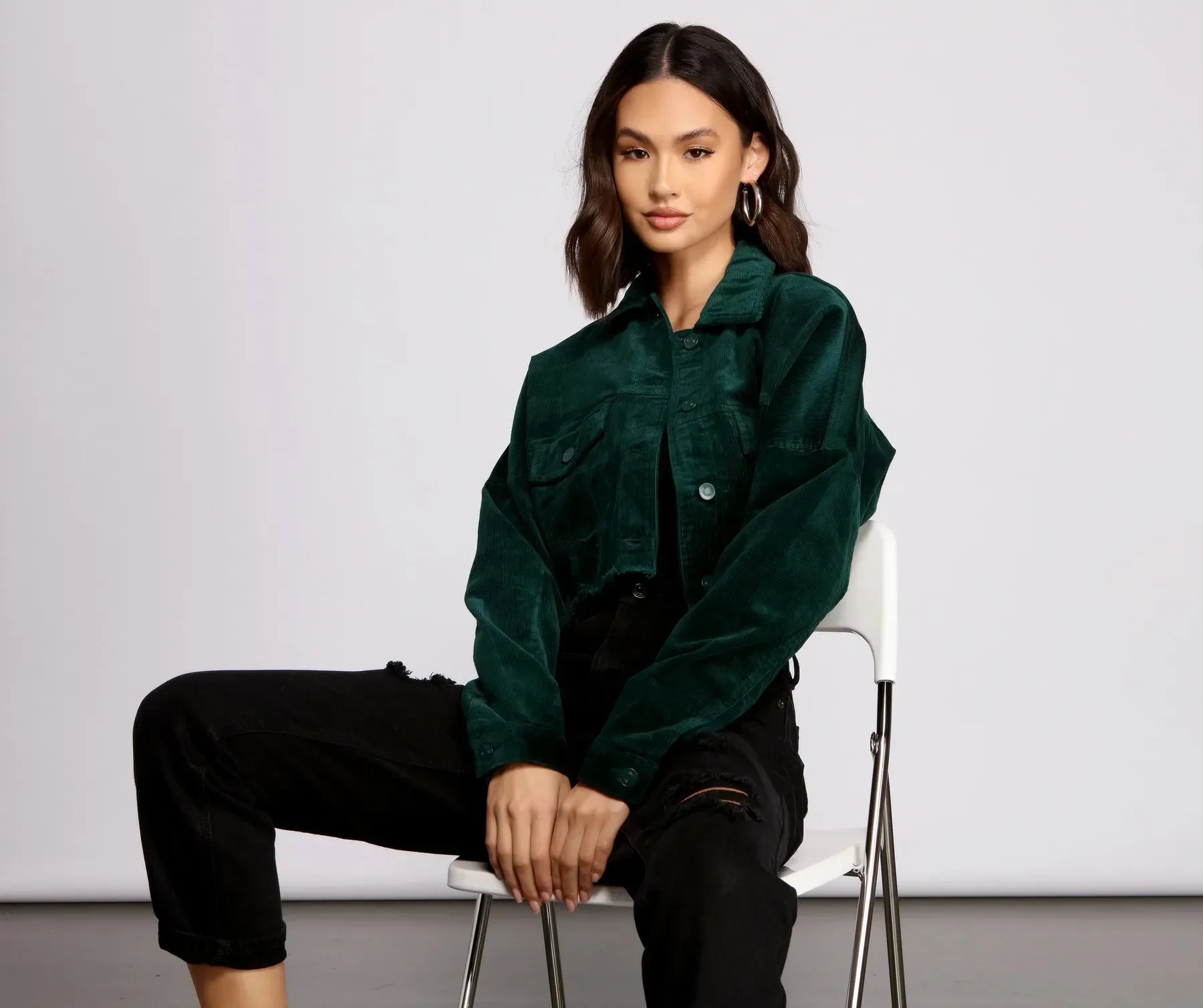 Buttoned Up Corduroy Jacket - Image 14