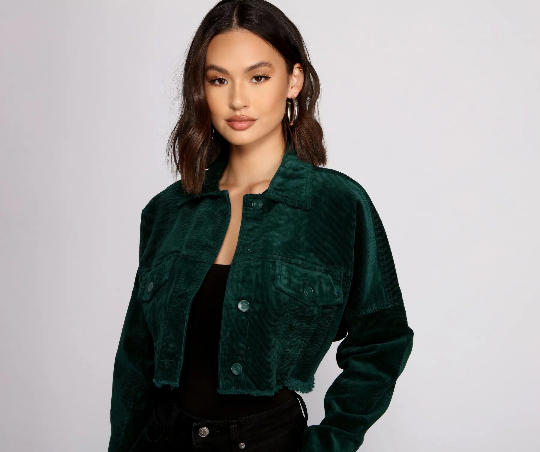 Buttoned Up Corduroy Jacket - Image 16