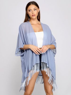 Ready For My Getaway Fringe Kimono