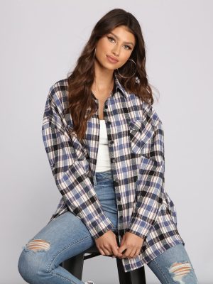 Preppy Chic Plaid Shacket