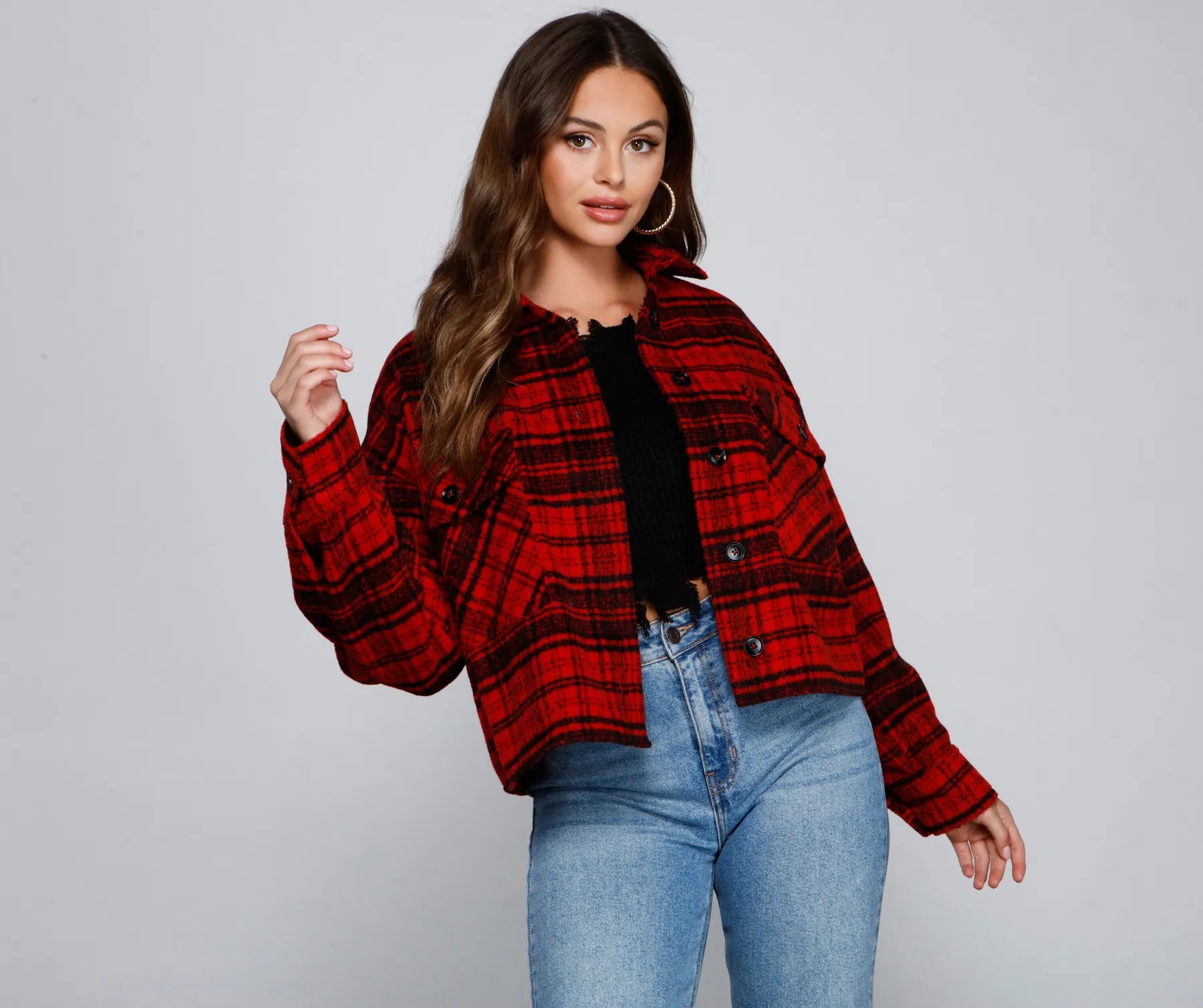 Cozy Vibes Plaid Shacket - Image 5