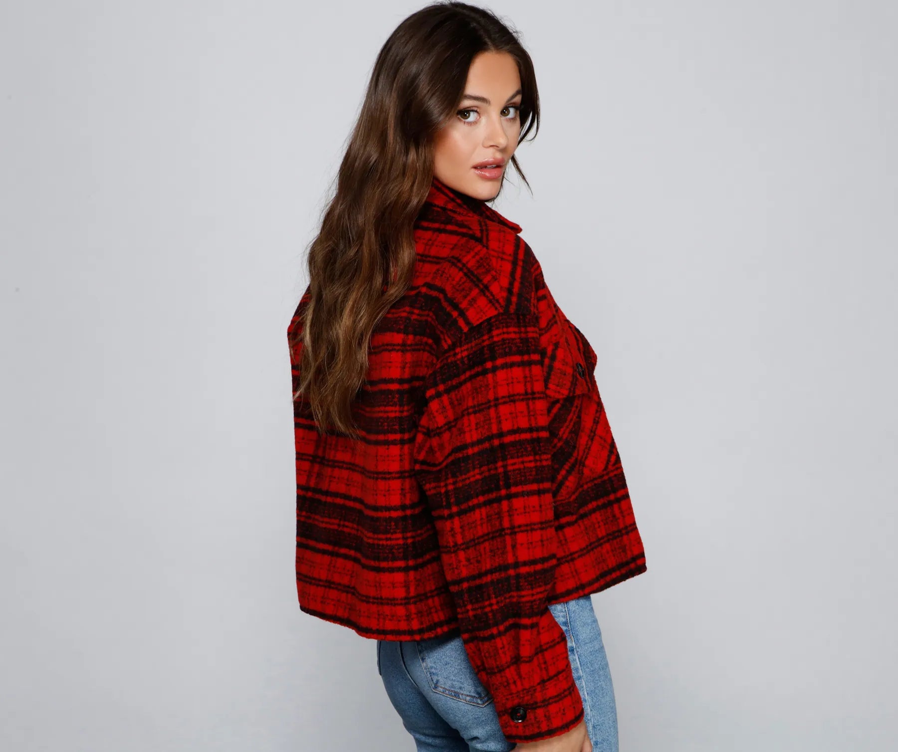 Cozy Vibes Plaid Shacket - Image 6