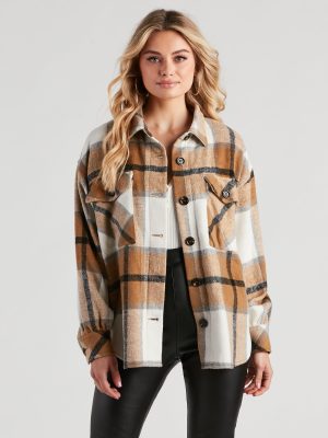 True And Trendy Plaid Shacket