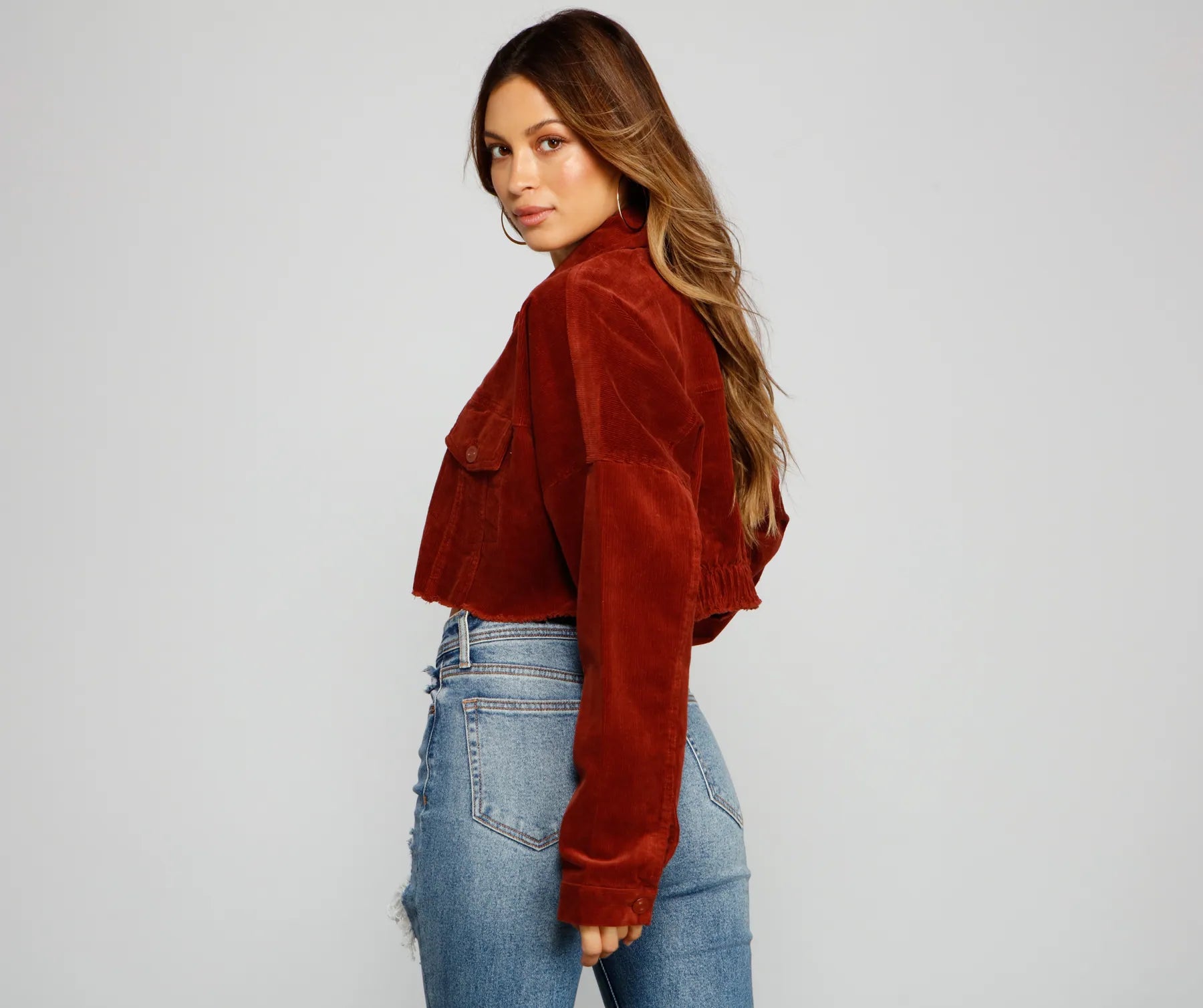 Buttoned Up Corduroy Jacket - Image 19