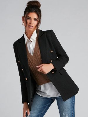 Posh Moment Tweed Blazer