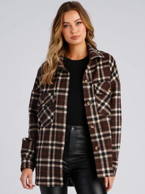 Casual Moment Plaid Shacket
