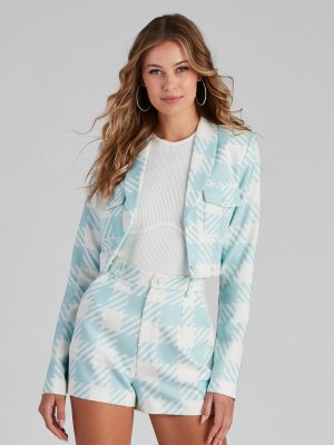 That Preppy Vibe Houndstooth Blazer