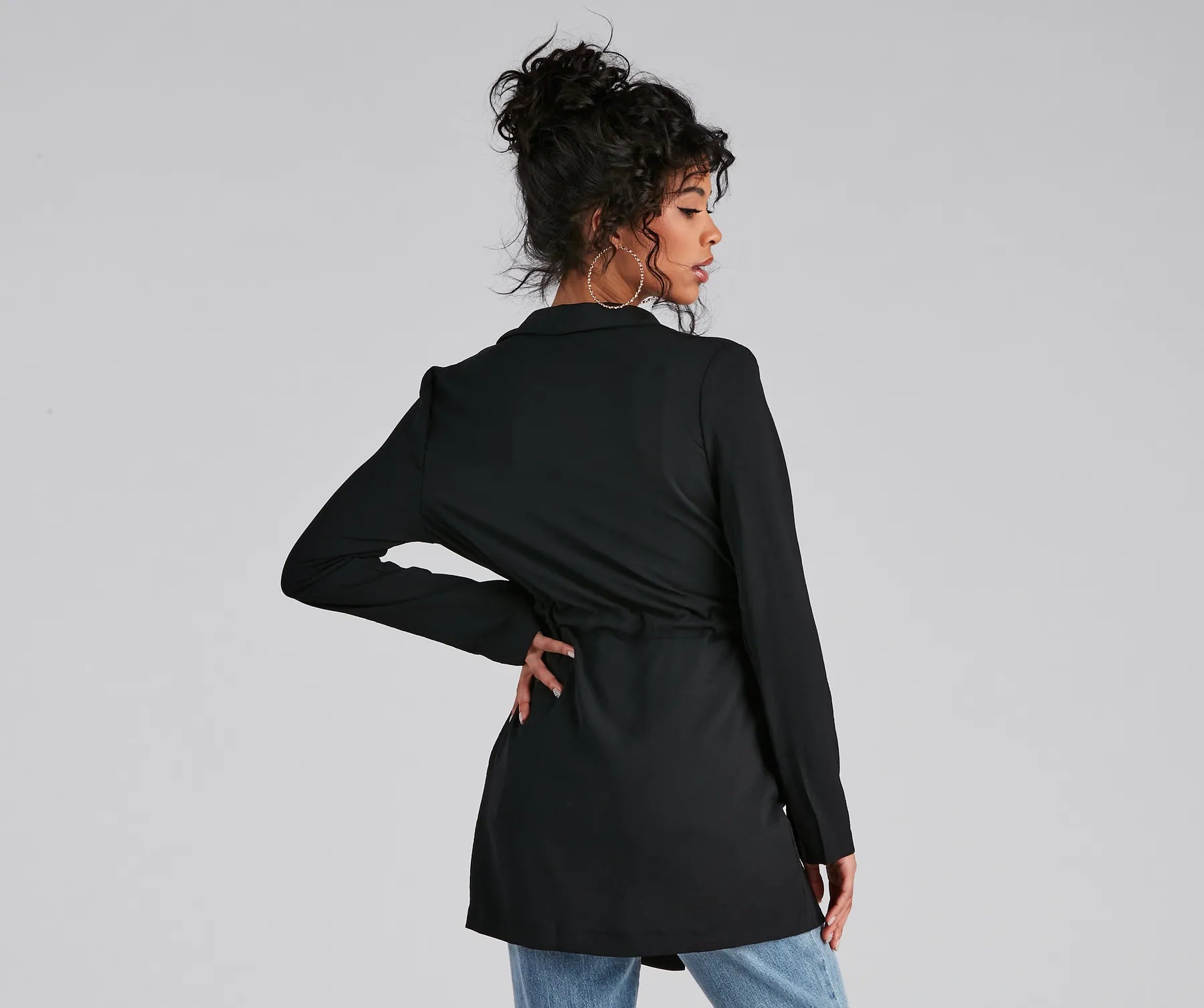 Simply Elevated Tie-Front Trench - Image 3