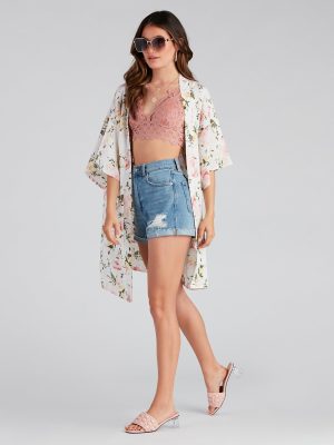 Charming Beauty Floral Kimono