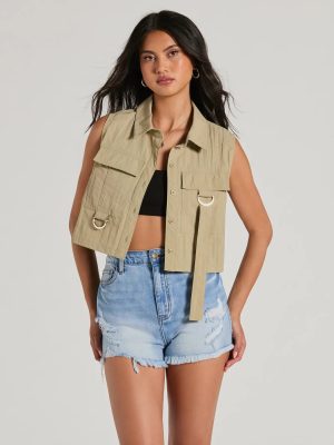 Casual And Stylish Cargo Pocket Vest