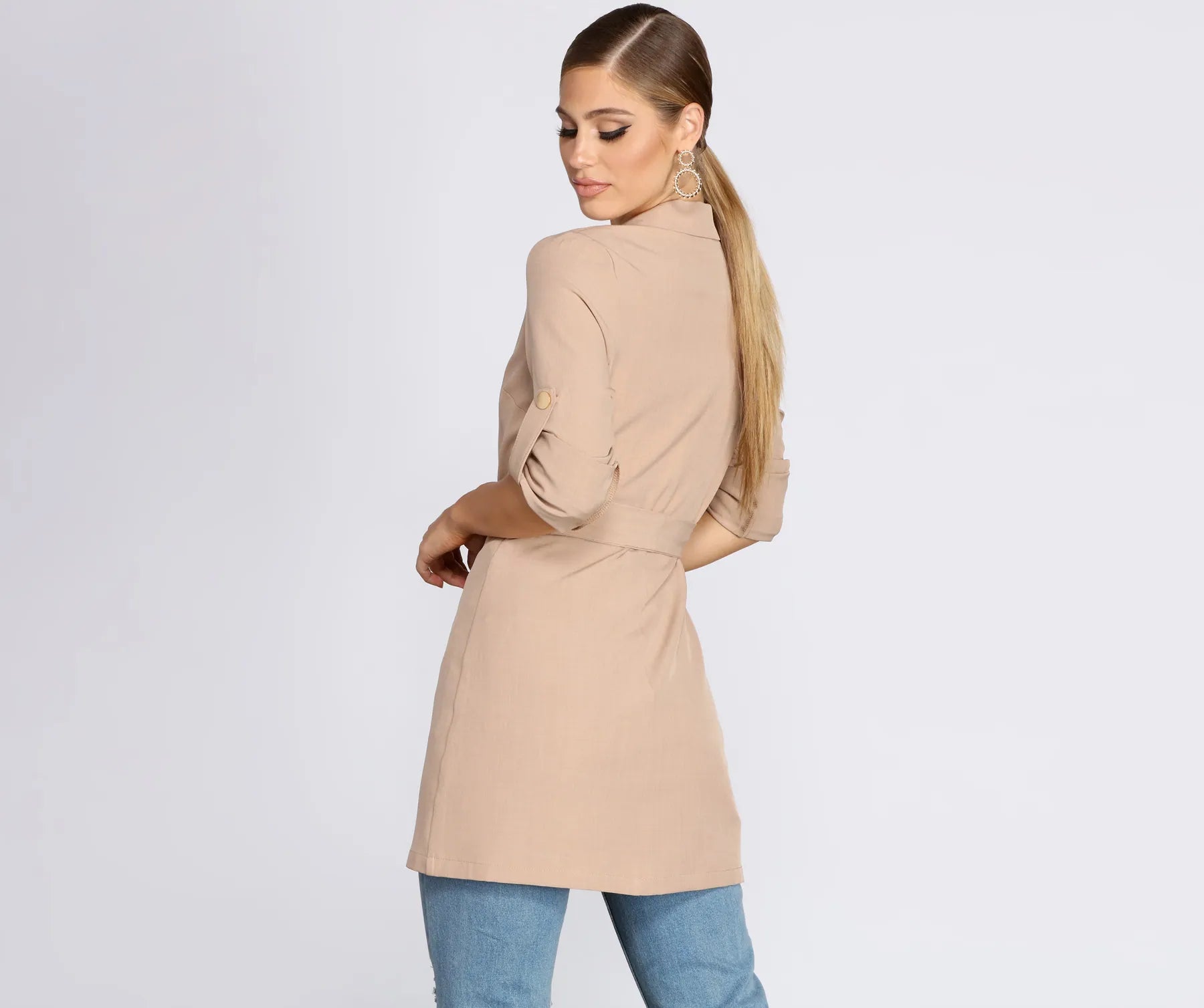 Boss Babe Trench Coat - Image 2