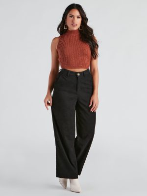 Gone Rogue Wide Leg Corduroy Pants