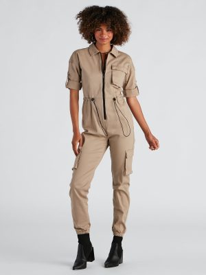 Next Stop Utility Jogger Jumpsuit