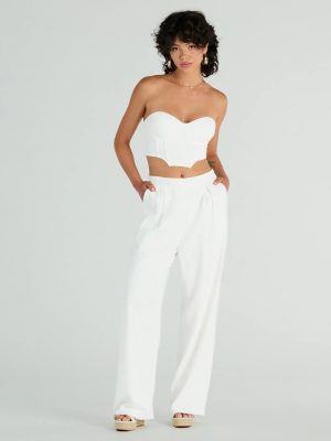 Trendy Treasure Linen Wide-Leg Pants