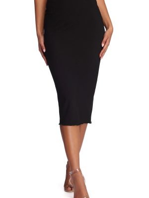 First Sass Chiffon Midi Skirt