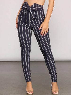 Nautical Vibes Tie-Waist Pants
